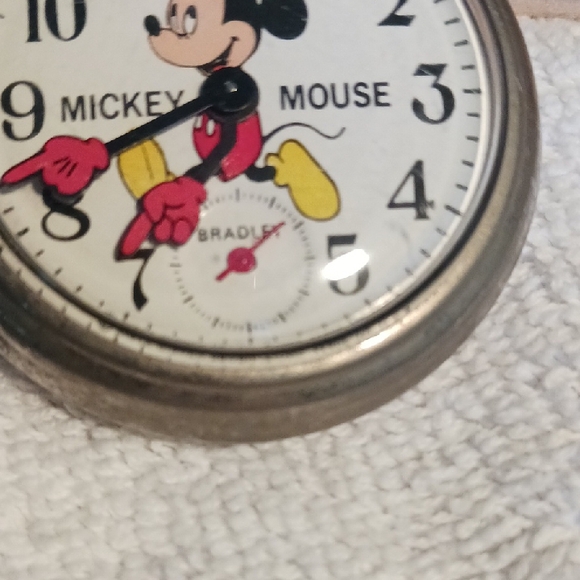 Mickey Mouse Silver Pocket Watch - Picture 2 of 7